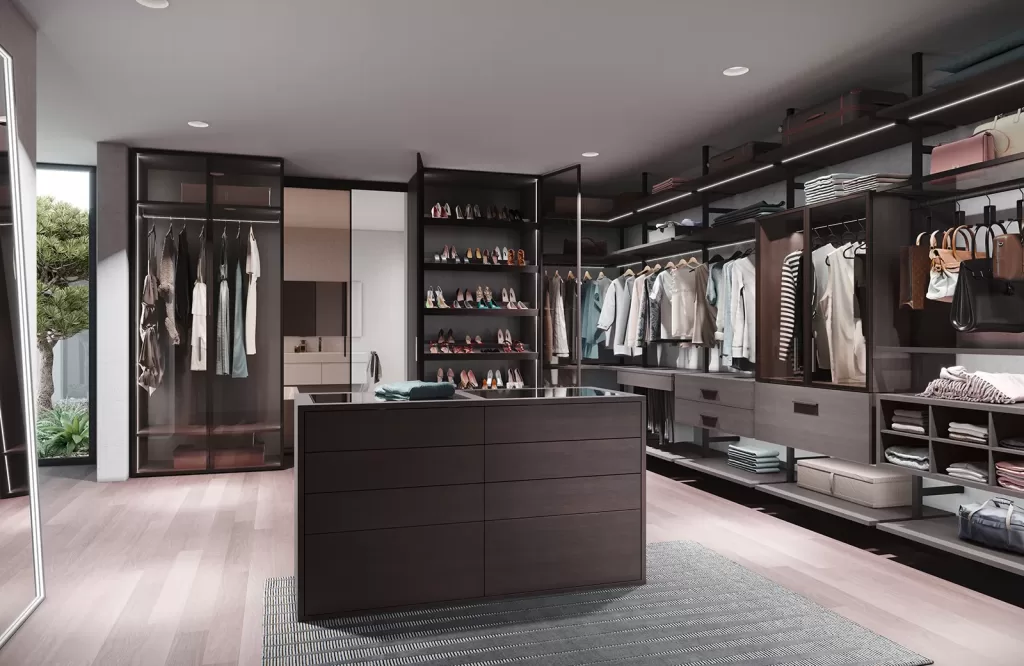 modern closet and wardrobe san diego